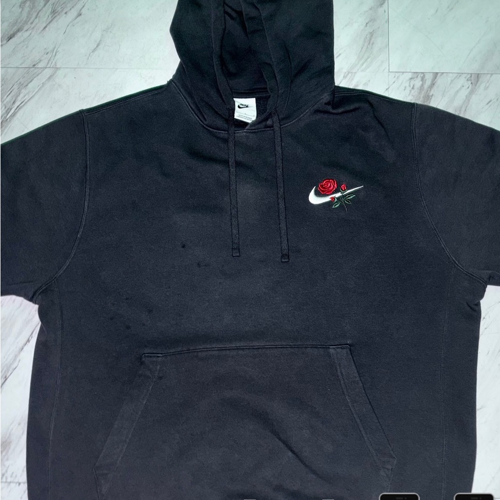 Nike ‘Black’ and ‘Red’ Rose Hoodie